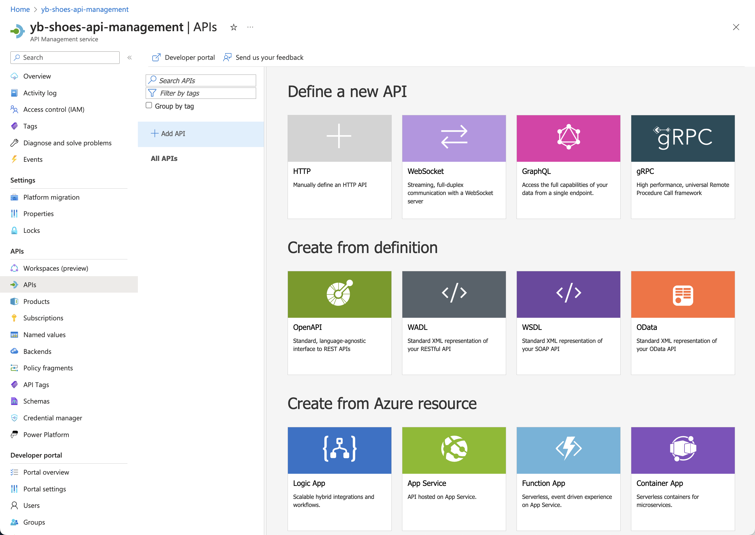 Designing an API in API Management instance Designing an API in API Management instance